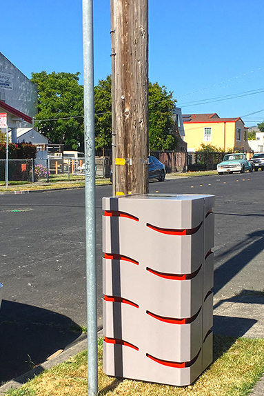 META pedestal - telecom enclosure co-created with and for City of Richmond California